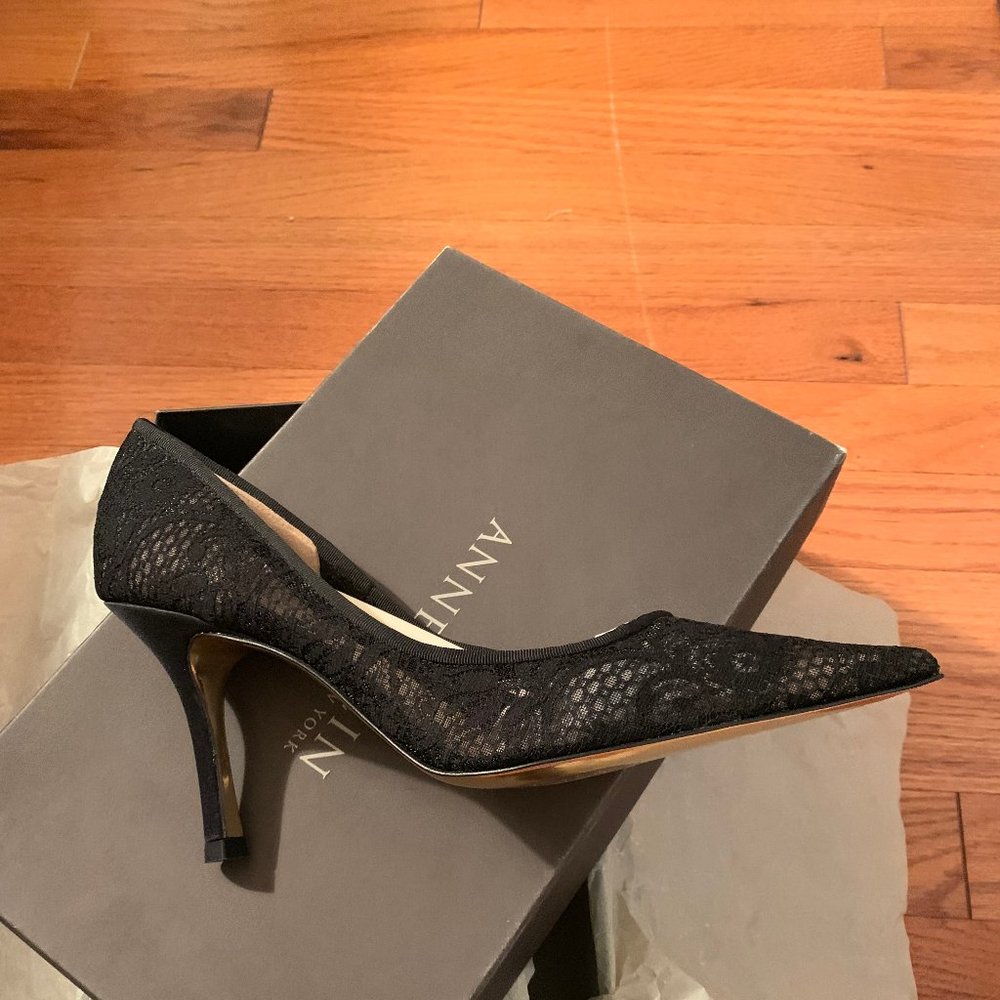 Anne Klein Lace Heel - Black - BNWT - Picture 6 of 10